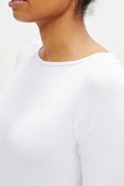 Francoise 3/4 Sleeve Dream Knit Tee - White -AMOUR VERT Sales 0422 3Q Slv Francoise White 1127 web 26551826 8bfc 4e2e bbd9 813ed95669e8