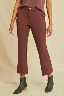 Beatrice Cropped Flare Pant -AMOUR VERT Sales 0429 Beatrice Cropped Flare Mocha 3130 web