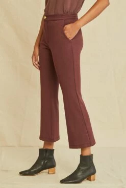 Beatrice Cropped Flare Pant -AMOUR VERT Sales 0429 Beatrice Cropped Flare Mocha 3167 web
