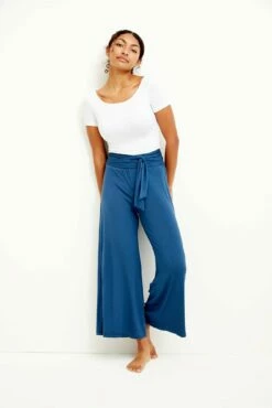 Gia Dream Knit Pants - Azure