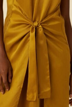 Cortney Cottonseed Cupro Dress - Gold 10 Cortney Cottonseed Cupro Dress - Gold -AMOUR VERT Sales 0448 Cortney Cupro Gold 4