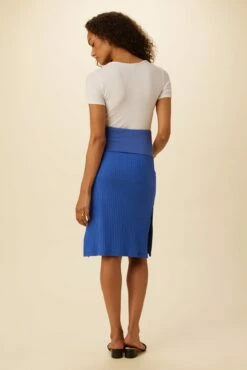 Zio Ribbed Skirt - Lapis -AMOUR VERT Sales 0464 Zio Lapis 3