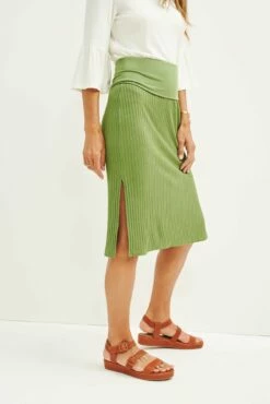 Zio Ribbed Skirt - Pear -AMOUR VERT Sales 0464 Zio Pear 3582 web 14e90ff5 6347 456e 9002 7bfd22b7b6a8