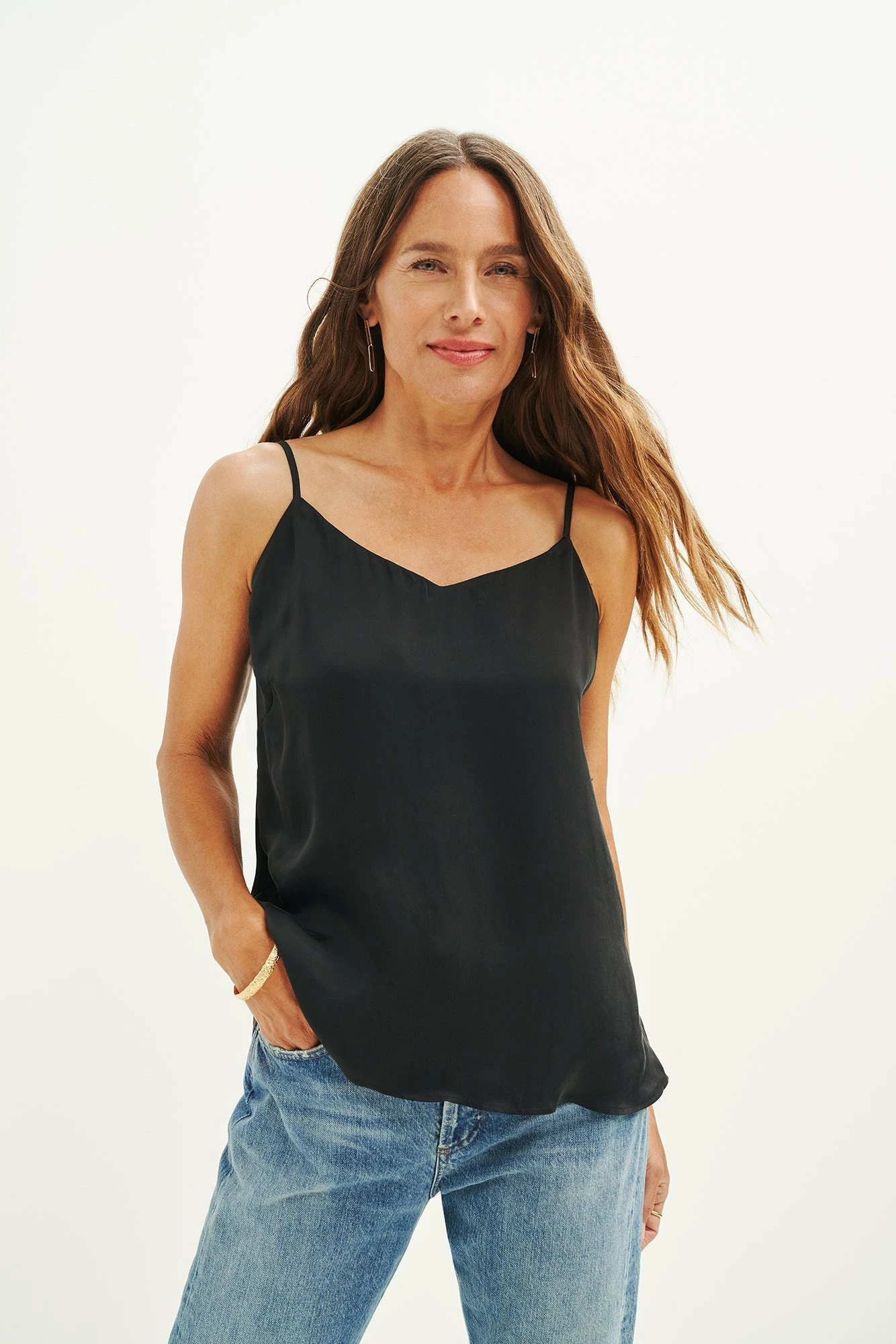 Lisbon Cupro Blouse - Black 3 Lisbon Cupro Blouse - Black