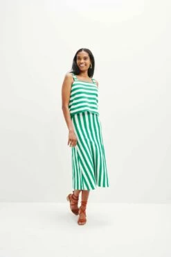 Ramona Upcycled Skirt - Corsica Stripe -AMOUR VERT Sales 0507 Ramona Corsica Stripe 0150 web 2549d1a7 f211 47fd 8059 6fdc36dad43e