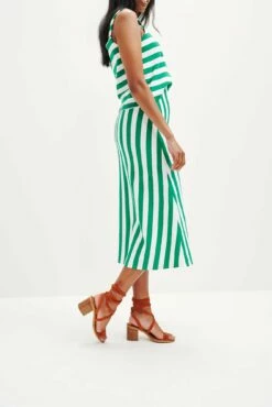 Ramona Upcycled Skirt - Corsica Stripe -AMOUR VERT Sales 0507 Ramona Corsica Stripe 0171 web d377b0ec 1882 4839 83fd 3e6119b146b0