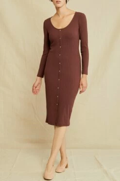 Soraya Paris Rib Dress - Mocha