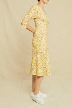 Cali Reverie Knit Dress - Dandelion Floral -AMOUR VERT Sales 0535 Cali Dandelion Floral 1624 web