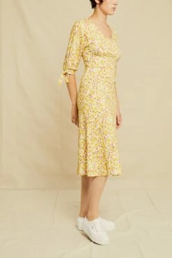 Cali Reverie Knit Dress - Dandelion Floral