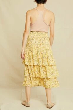 Christy Ecovero Skirt - Dandelion Floral -AMOUR VERT Sales 0546 Christy Dandelion Floral 1120 web 56208bb9 77fb 4cc6 825c fee76421b0b2