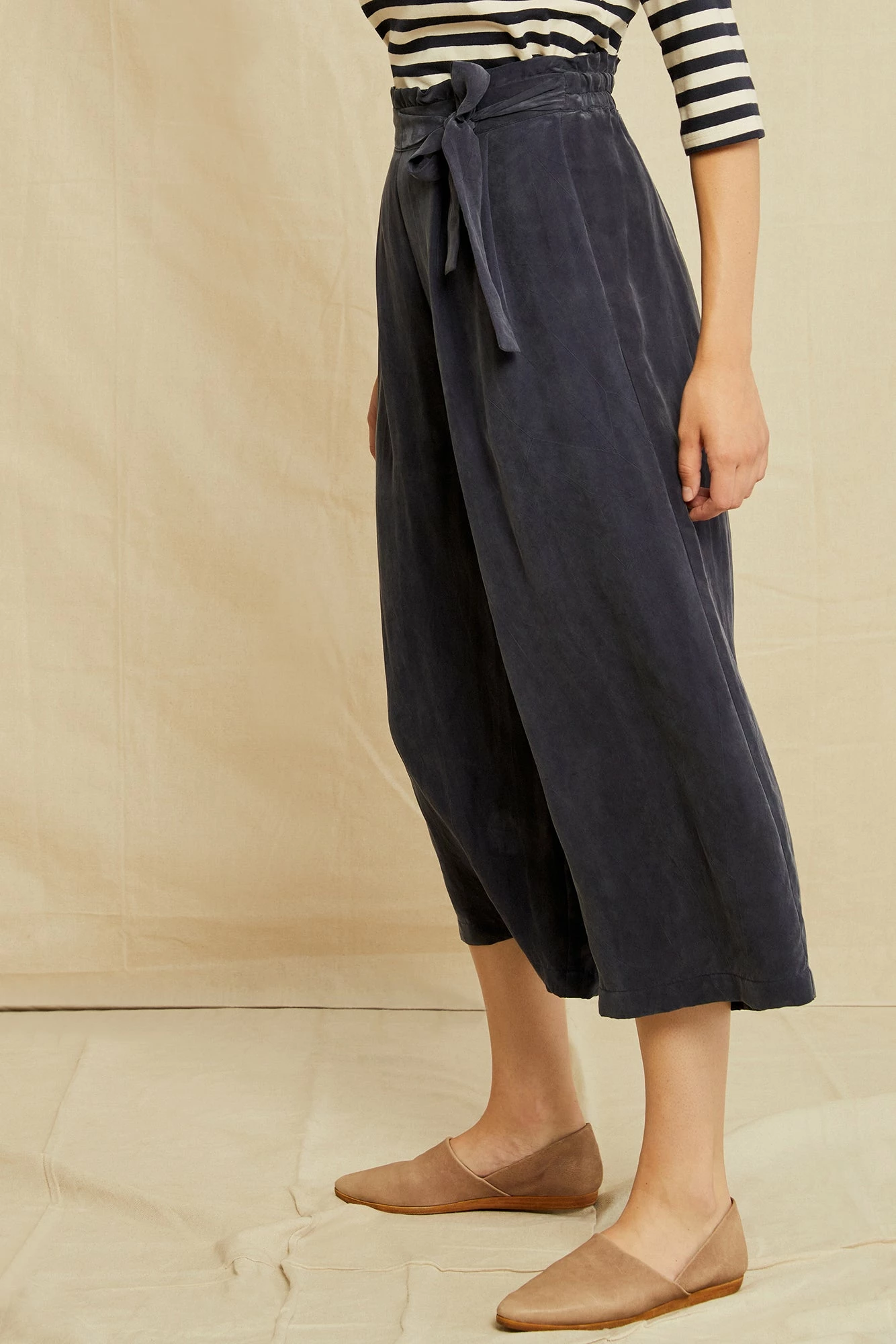 Gael Cottonseed Cupro Pants - Ocean 4 Gael Cottonseed Cupro Pants - Ocean - Image 2