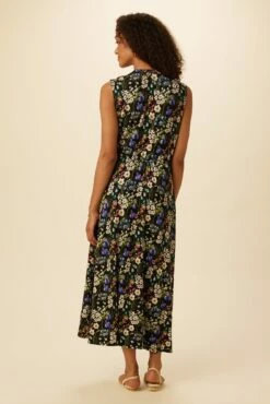 Olive Viscose Knit Dress - Summer Fields -AMOUR VERT Sales 0557 Olive Viscose Summer Fields 3