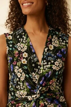 Olive Viscose Knit Dress - Summer Fields -AMOUR VERT Sales 0557 Olive Viscose Summer Fields 4