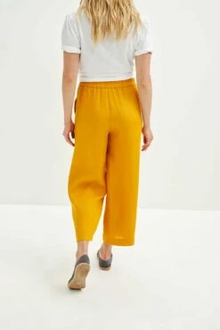 Salice Linen Pants - Sunflower -AMOUR VERT Sales 0558 Salice Linen Sunflower 2017 web 08573de5 2afb 416b baa1 f780a6c2dabf