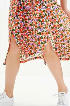 Cortney Washable Silk Dress -AMOUR VERT Sales 0561 Cortney Seaside Floral 2890 web