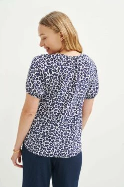 Lotta Washable Silk Blouse - Navy Sauvage -AMOUR VERT Sales 0563 Lotta Silk Sauvage Print 1252 web 24860948 b4ef 4ead b983 b153a6674a28