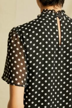 Corinne Chiffon Dress -AMOUR VERT Sales 0606 Corinne Chiffon Dot 0551 web