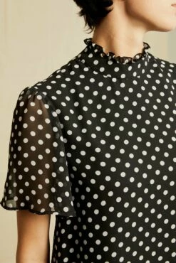 Corinne Chiffon Dress -AMOUR VERT Sales 0606 Corinne Chiffon Dot 0564 web