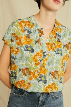 Renata Ecovero Blouse -AMOUR VERT Sales 0607 Renata Ecovera Veranda Floral 2638 web