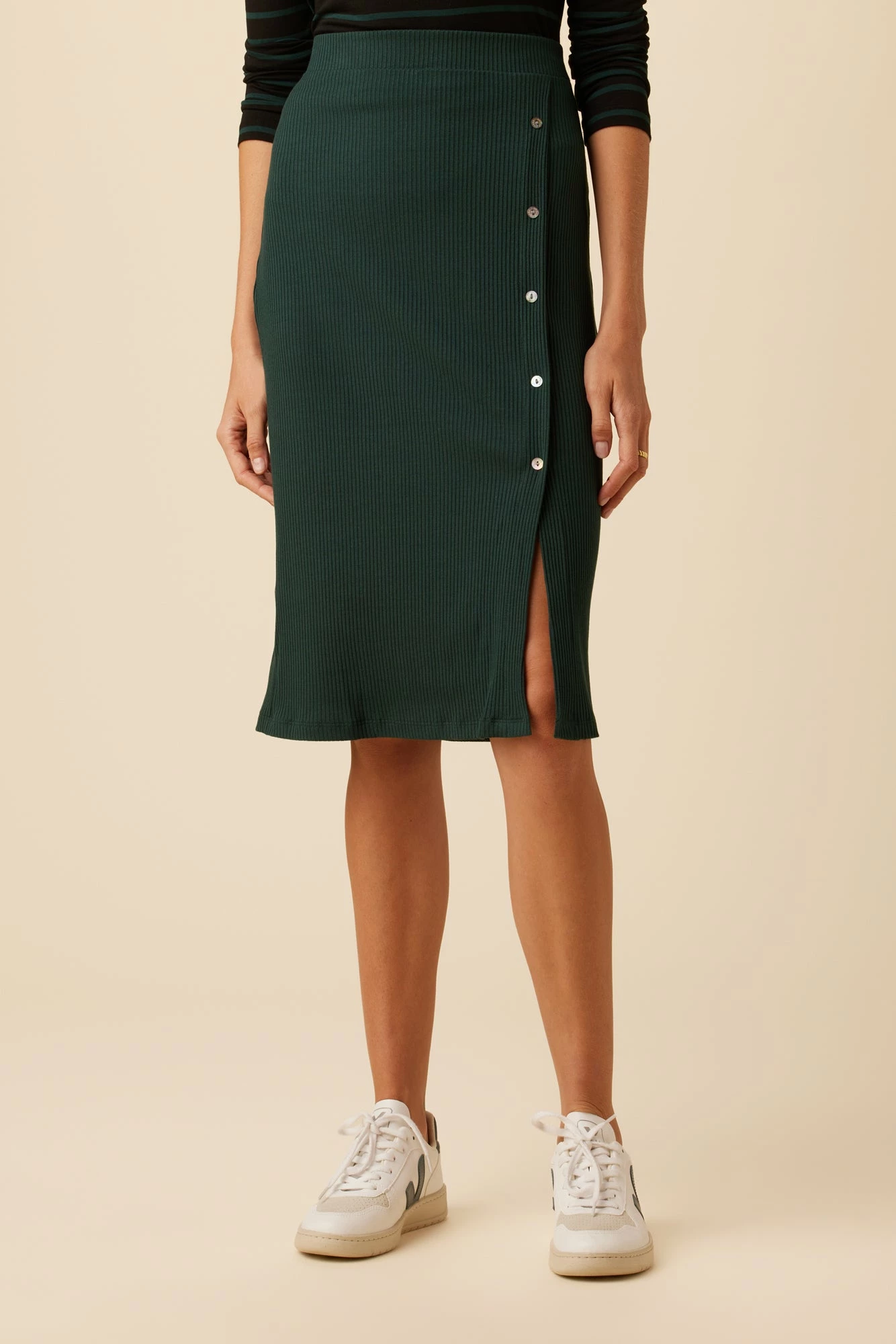 Gadot Paris Rib Skirt - Darkest Spruce 3 Gadot Paris Rib Skirt - Darkest Spruce