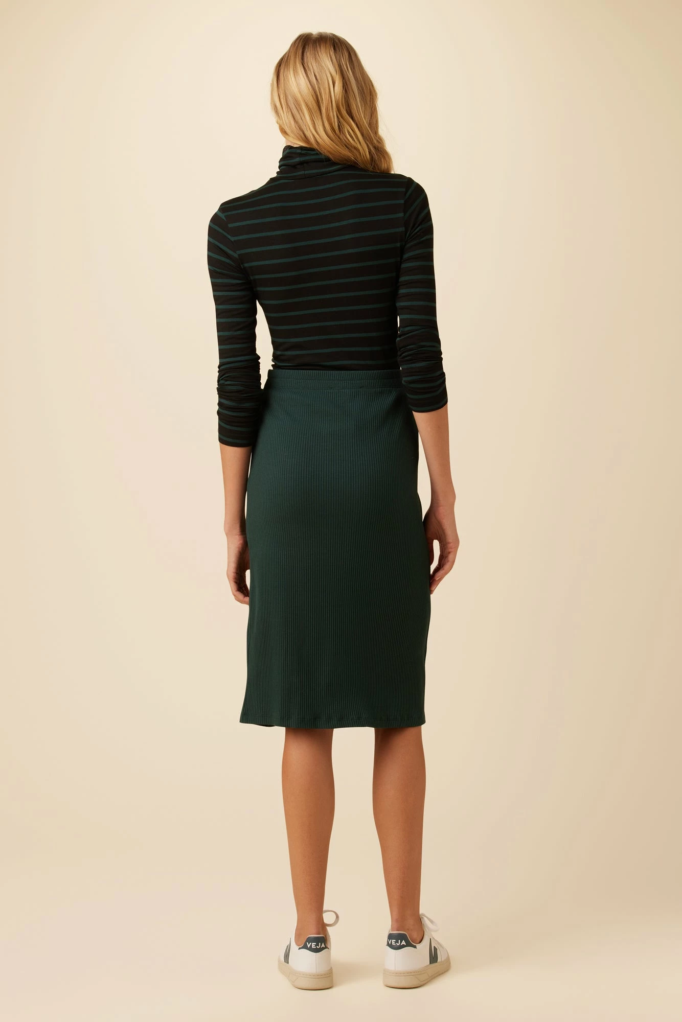 Gadot Paris Rib Skirt - Darkest Spruce 6 Gadot Paris Rib Skirt - Darkest Spruce - Image 4