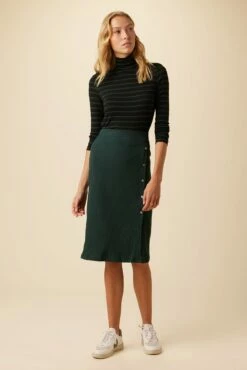 Gadot Paris Rib Skirt - Darkest Spruce 9 Gadot Paris Rib Skirt - Darkest Spruce -AMOUR VERT Sales 0612 Gadot Darkest Spruce 4