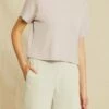 Tara Dream Rib Cropped Tee - Dawn -AMOUR VERT Sales 0622 Tara Dawn 0516 Web 96da7269 38c6 43fc bc92 8d313aaeccc4
