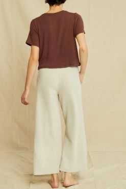 Tara Dream Rib Cropped Tee - Mocha -AMOUR VERT Sales 0622 Tara Mocha 5721 web f19c149f 420d 4cf7 88fd c18da3ac343f