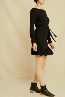 Ziggy Paris Rib Dress - Black