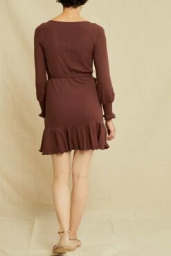 Ziggy Paris Rib Dress - Mocha -AMOUR VERT Sales 0638 Ziggy Mocha 4624 web 116f4a5c b8f4 4d96 8e3e 9aabaa237c85