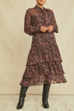 Umbria Nouveau Silk Dress