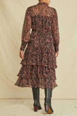 Umbria Nouveau Silk Dress -AMOUR VERT Sales 0643 Umbria Joshua Tree Floral 2068 web