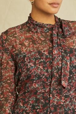 Umbria Nouveau Silk Dress -AMOUR VERT Sales 0643 Umbria Joshua Tree Floral 2089 web