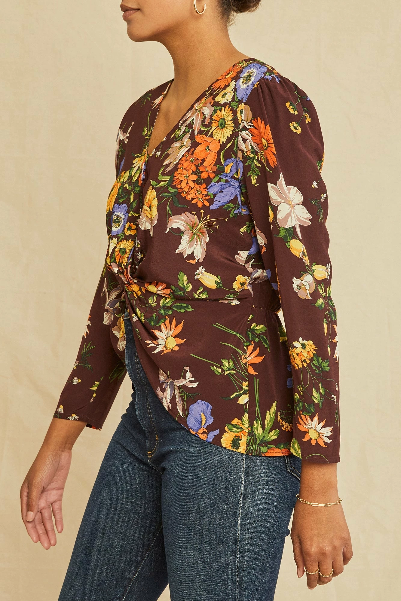 Aviva Washable Silk Blouse - Palermo Print 4 Aviva Washable Silk Blouse - Palermo Print - Image 2