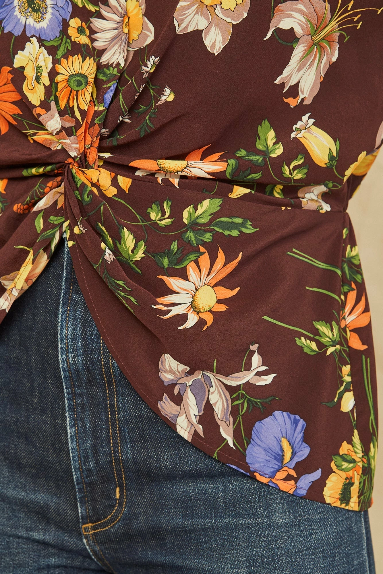 Aviva Washable Silk Blouse - Palermo Print 6 Aviva Washable Silk Blouse - Palermo Print - Image 4