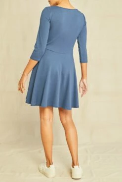 Lennox Ponte Twill Dress - Azure -AMOUR VERT Sales 0685 Lennox Azure 1561 web 15ba2595 a3f8 42d8 b42f c8185e1a689b