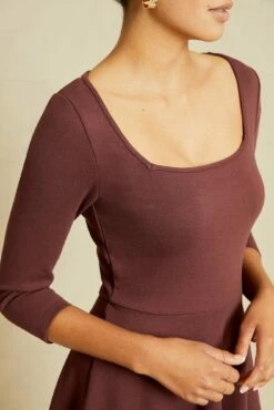 Lennox Ponte Twill Dress - Mocha -AMOUR VERT Sales 0685 Lennox Mocha 12637 web b77b2bfd e2eb 4e3a 8b26 eab62dc5c646