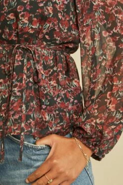 Yvonne Nouveau Silk Blouse -AMOUR VERT Sales 0695 Yvonne Joshua Tree Floral 1630