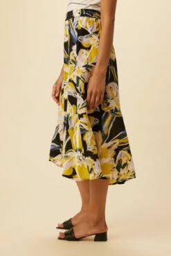 Finley Washable Silk Skirt - Marbella -AMOUR VERT Sales 0709 Finley Marbella Floral 2