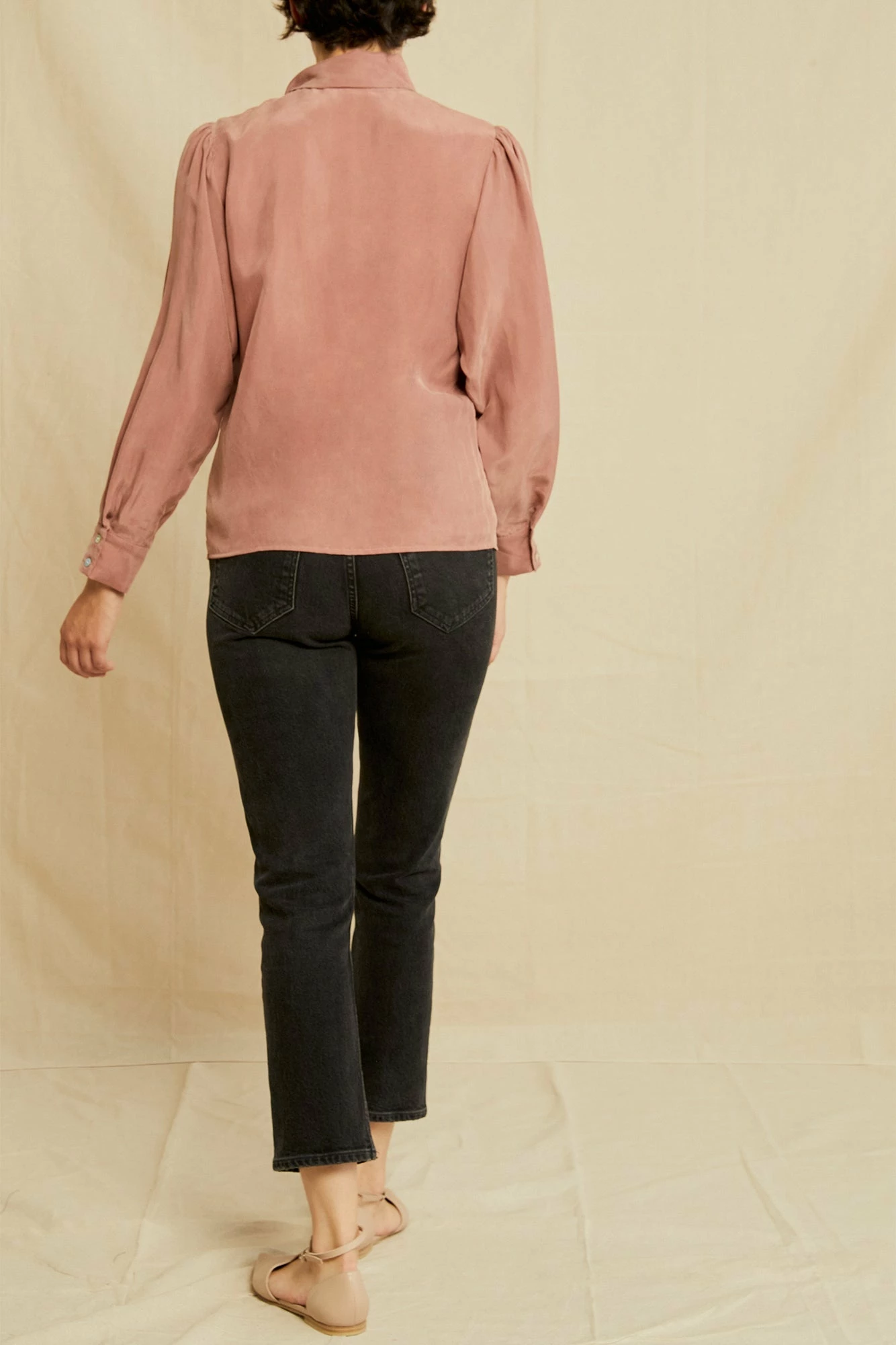 Olivet Cottonseed Cupro Blouse - Quartz 5 Olivet Cottonseed Cupro Blouse - Quartz - Image 3