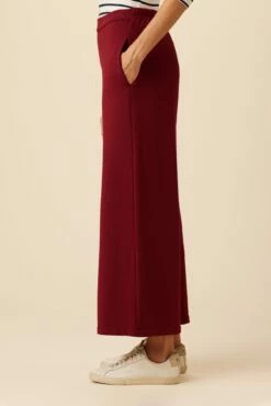 Eugenia Luxe Fleece Pant - Mulberry -AMOUR VERT Sales 0716 Eugenia Luxe Mulberry 2