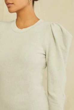 Rosemary Nouveau Fleece Dress - Fog -AMOUR VERT Sales 0720 Rosemary Fog 0579 web 6c250df3 a239 411a 99ad f856543bc984