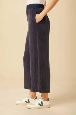 Salice Mixed Cupro Pants - Ocean -AMOUR VERT Sales 0721 Salice Pant Mixed Media Ocean 2 93c58cfd ae4c 41b5 b4d5 bfc6efdd6f6d