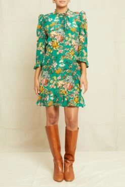 Adeline Washable Silk Dress - Rosalind Floral