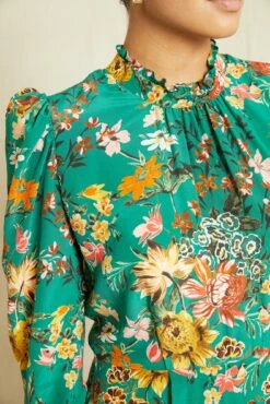 Adeline Washable Silk Dress - Rosalind Floral -AMOUR VERT Sales 0744 Adeline Rosalind Floral 13663 web