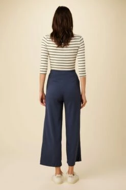 Charlie Wide Leg Pant - Navy -AMOUR VERT Sales 0761R3 Charlie Navy 3