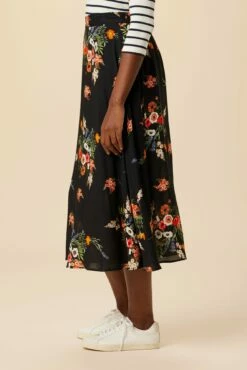 Blaze Ecovero Skirt - Treviso Orange -AMOUR VERT Sales 07 10126 Blaze Viscose Lined Treviso Orange 7