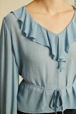 Yvonne Cupro Blouse -AMOUR VERT Sales 0805 Yvonne Pool 2947 web