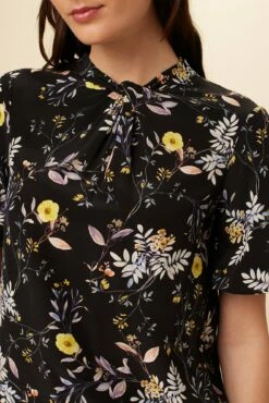 Seville Washable Silk Blouse - French Jardin Black -AMOUR VERT Sales 0806 Seville French Jardin Black 4