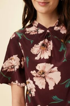 Seville Washable Silk Blouse - Paysage Sepia -AMOUR VERT Sales 0806 Seville Paysage Sepia 4